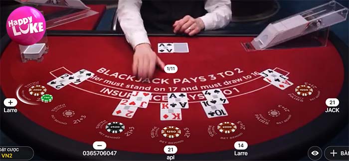 Luật chơi blackjack trực tuyến